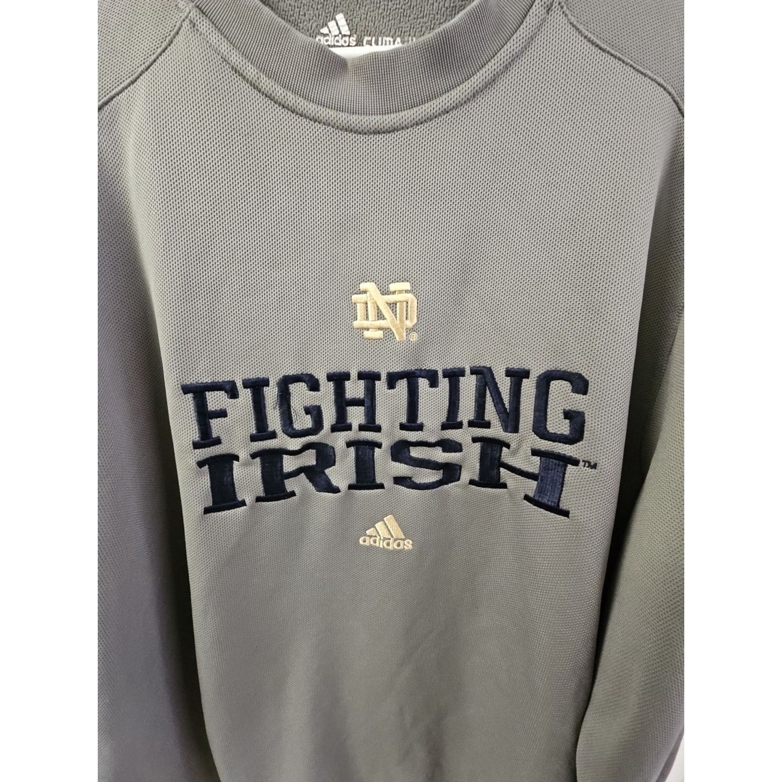 Adidas NOTRE DAME FIGHTING IRISH ADIDAS CLIMAWARM SWEATSHIRT SZ 2XL Size US XXL / EU 58 / 5 - 2 Thumbnail
