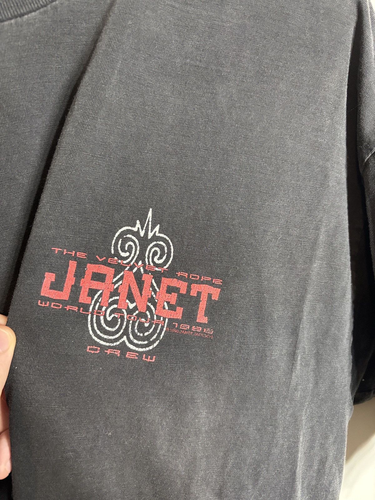 Band Tees Vintage Janet Jackson Velvet Rope Tour Local Crew Shirt XL Size US XL / EU 56 / 4 - 2 Thumbnail