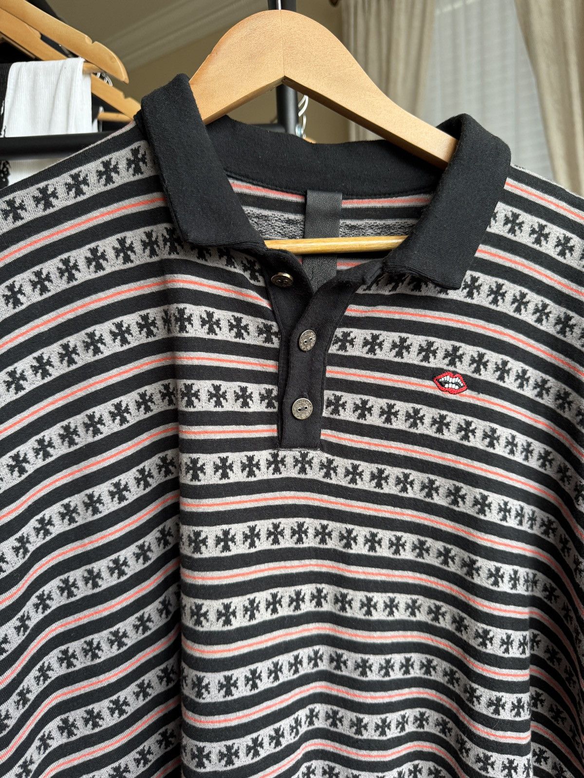 Chrome Hearts Chrome Hearts Matty Boy Rugby Polo Longsleeve Size US M / EU 48-50 / 2 - 2 Thumbnail