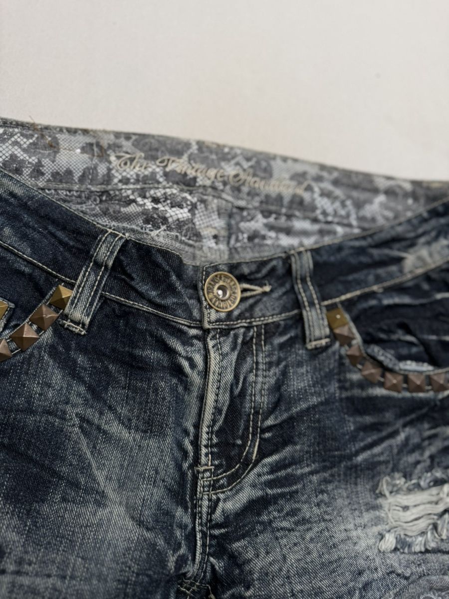 Japanese Brand Tvs lace up flare jeans Size US 28 / EU 44 - 4 Thumbnail