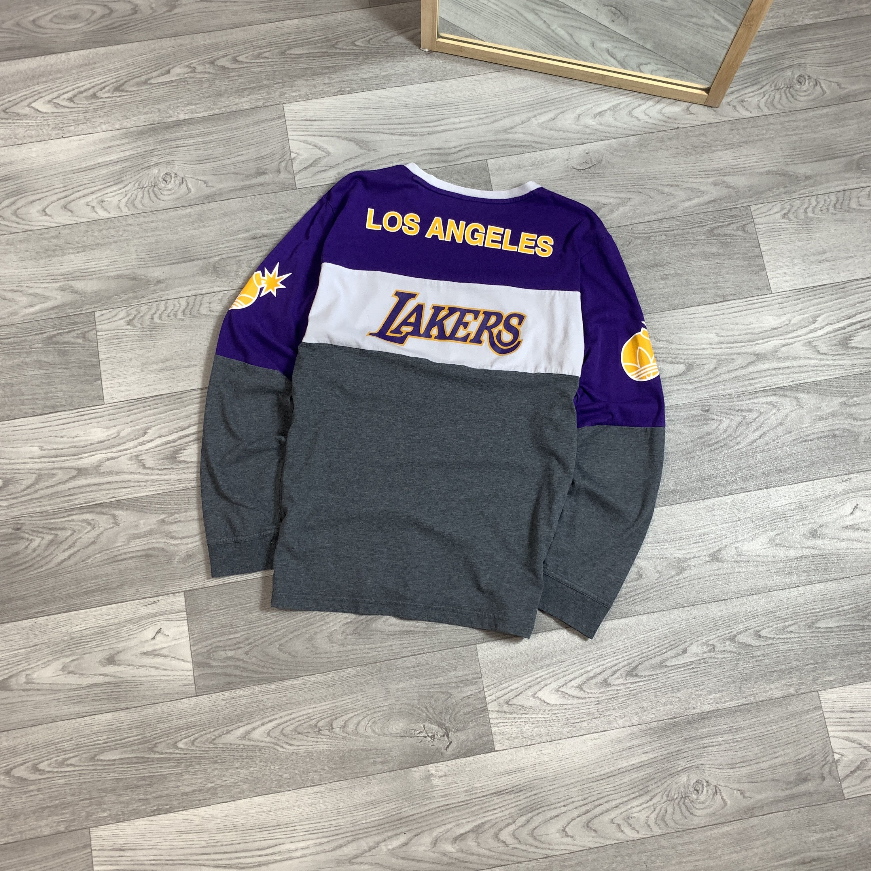Adidas Adidas x The Hundreds x L.A. Lakers Longsleeve Tee Shirt Size US M / EU 48-50 / 2 - 2 Thumbnail