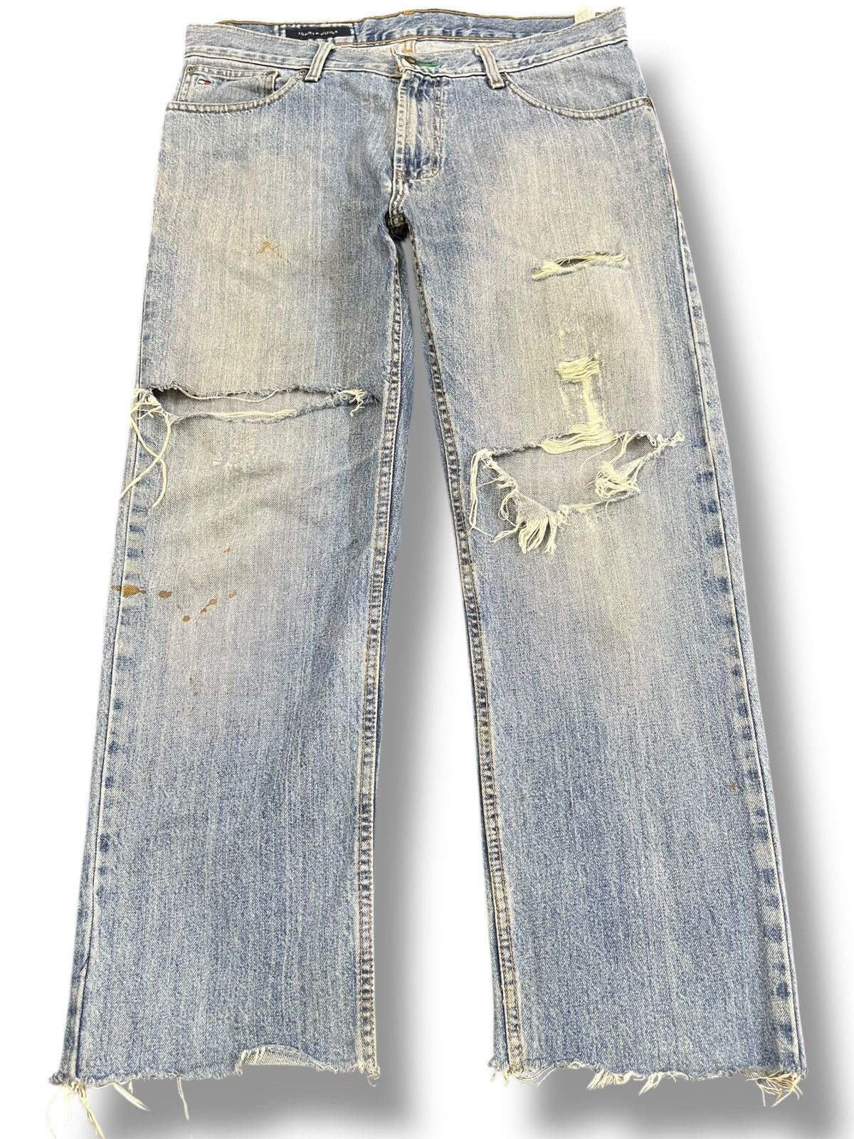 Tommy Hilfiger Vintage Tommy Hilfigier Faded Distressed Denim Size US 36 / EU 52 - 1 Thumbnail