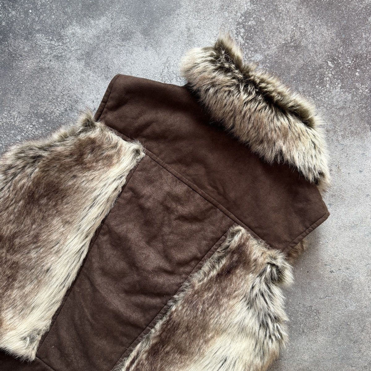 Hysteric Glamour 2000’s Aesthetic Vintage Y2K Faux Fur Cropped Vest Jacket Size M / US 6-8 / IT 42-44 - 9 Thumbnail