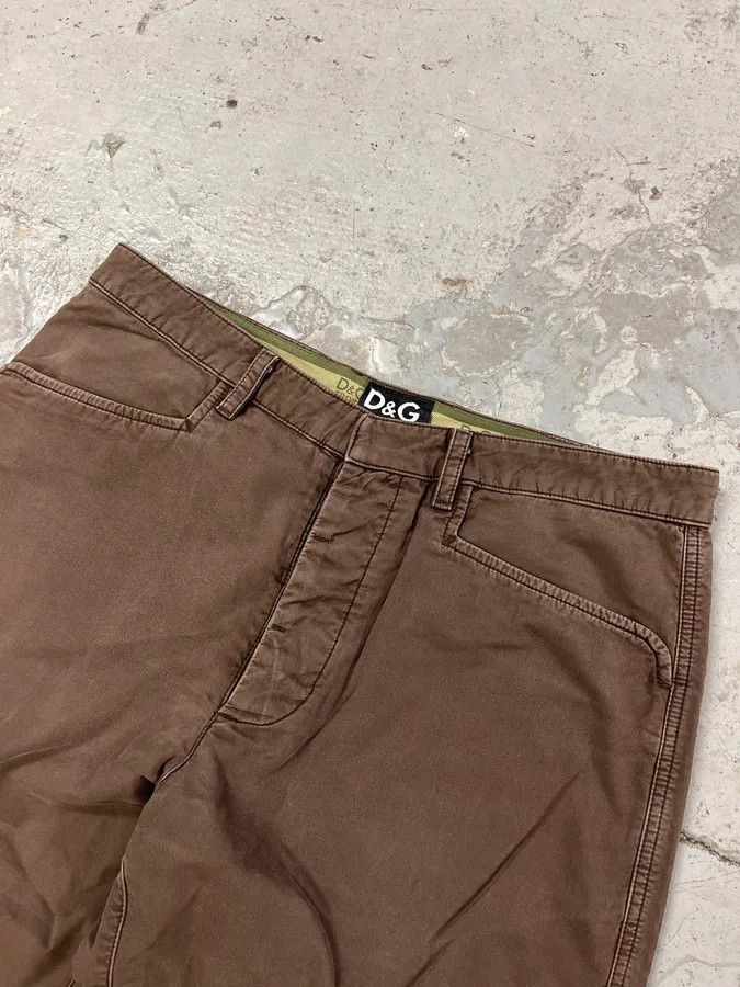 Dolce & Gabbana 2000s Dolce & Gabbana Baggy Brown Cargo Pants Size US 32 / EU 48 - 5 Thumbnail