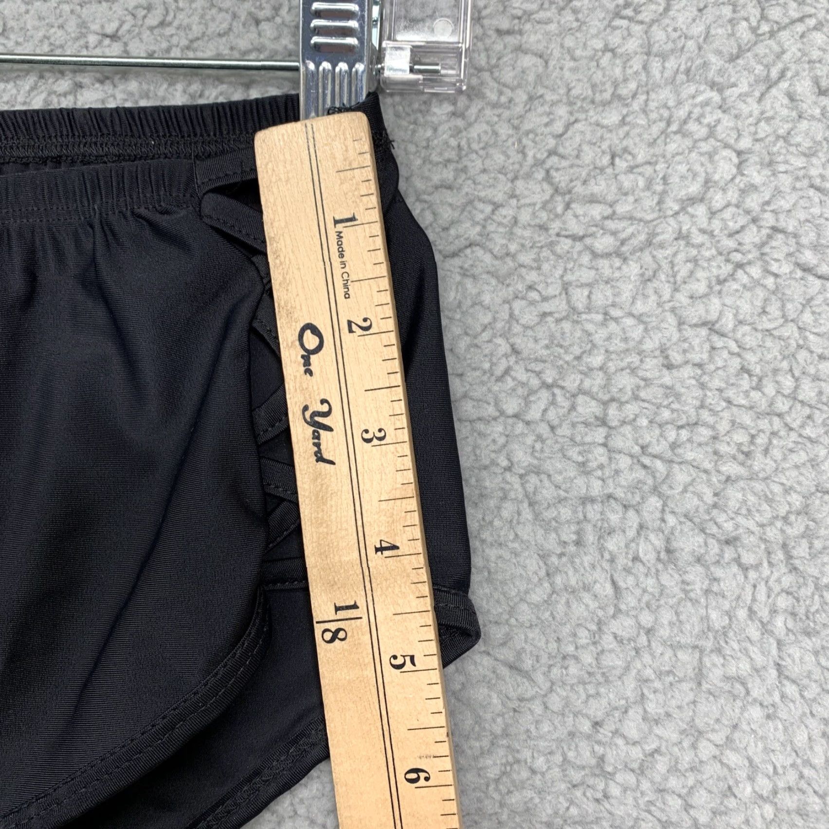 B Sides 2 Pc Swimsuit M Padded Black w/White Trim Bottom Sides Crisscross Openings NWOT Women's Swimsuit M Black & White Trim Vintage: No Damen Men? Size 32" / US 10 / IT 46 - 7 Thumbnail