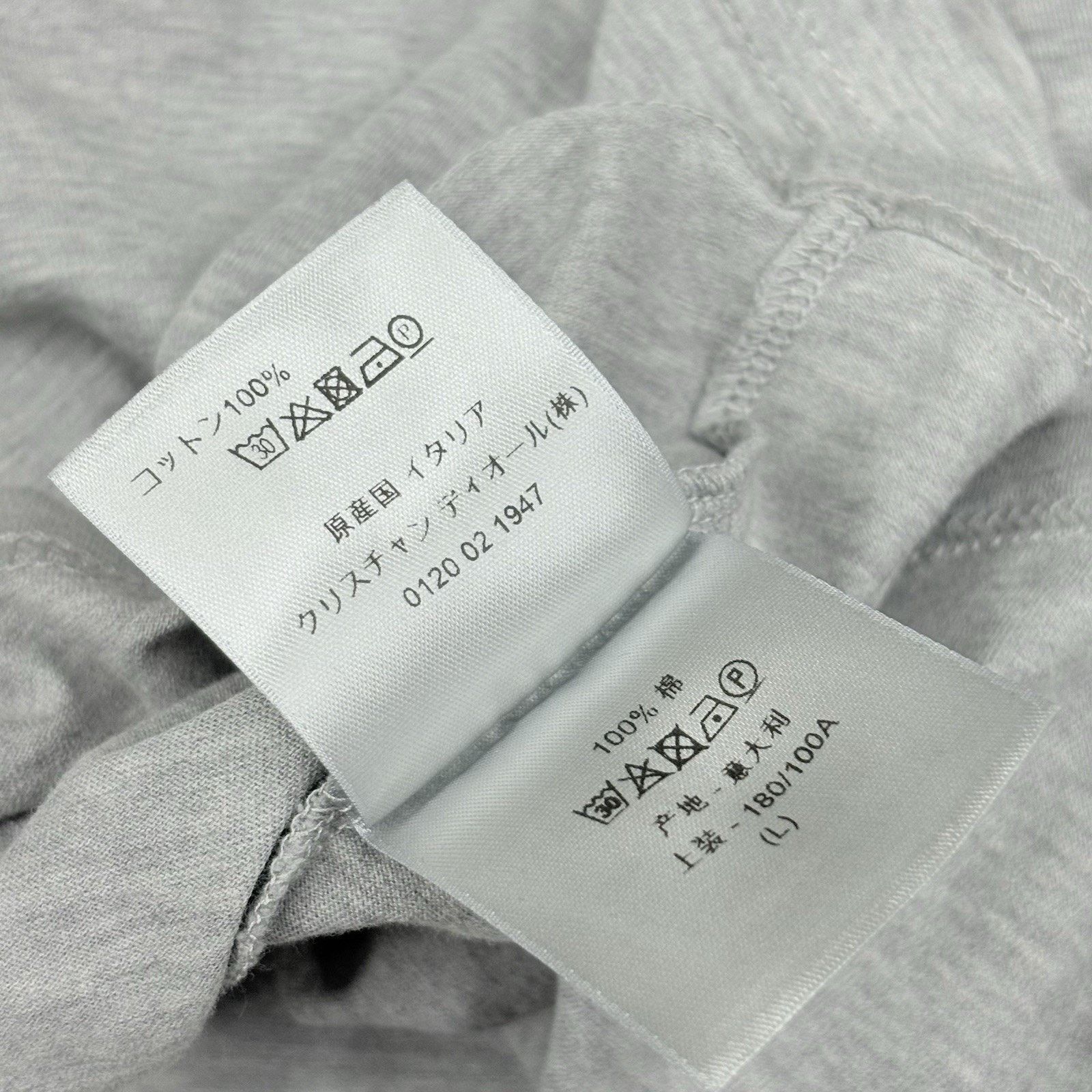 Dior Dior CD Icon Logo Cotton T-Shirt ' Grey ' | GREAT CONDITION! Size US L / EU 52-54 / 3 - 10 Thumbnail