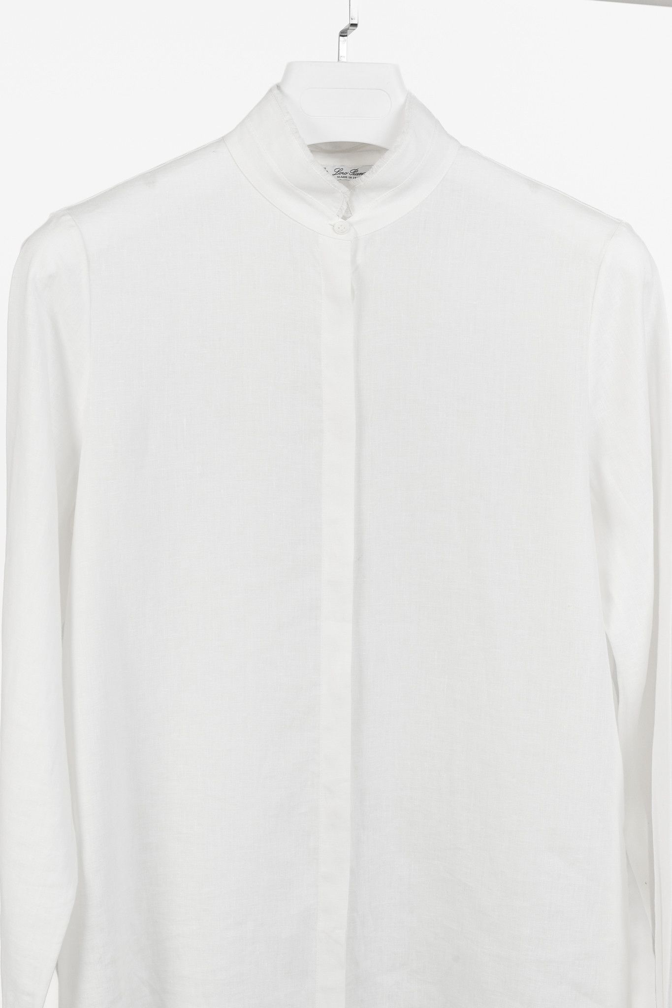 Loro Piana Loro Piana Linen Fringe-Trim Long-Sleeve Buttoned Shirt Size M / US 6-8 / IT 42-44 - 3 Thumbnail