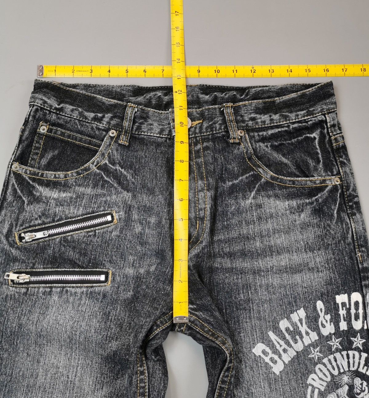 Designer × If Six Was Nine × Japanese Brand BACK & FORTH DOUBLE ZIPPER JEANS (LG32) Size US 32 / EU 48 - 10 Thumbnail