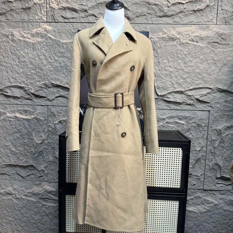 Max Mara MaxMara Beige Wool Blend Women's Coat 0089 Size M / US 6-8 / IT 42-44 - 1 Thumbnail