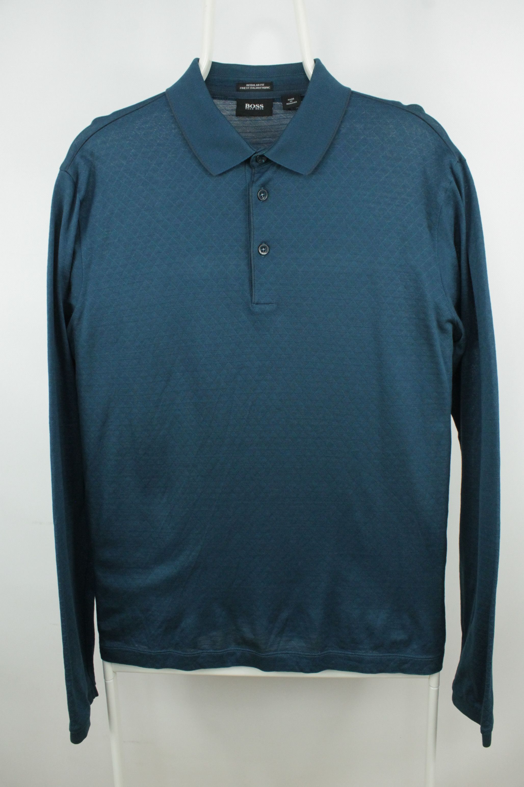 Designer × Hugo Boss Hugo Boss Italian Fabric L/S Regular Fit Polo Shirt Men's Size US M / EU 48-50 / 2 - 1 Thumbnail