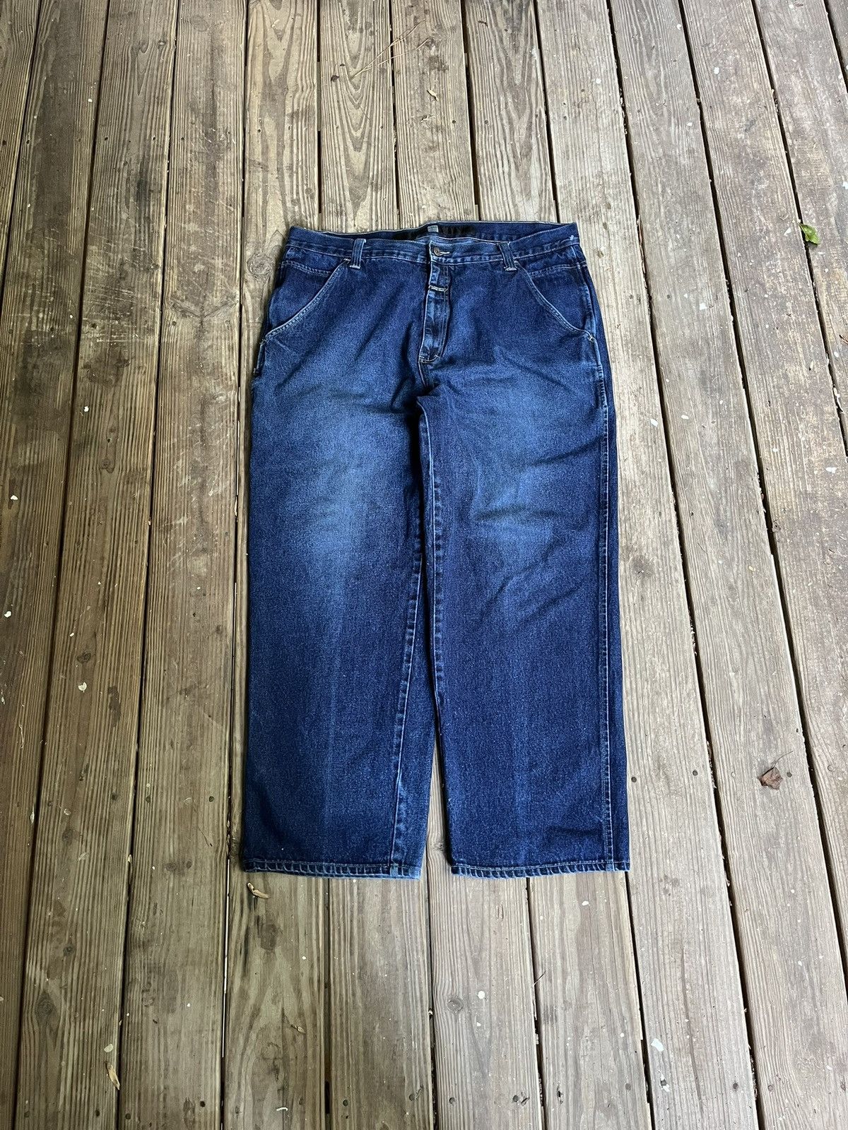 image of Marithe Francois Girbaud Baggy Skater Jeans in Blue, Men's (Size 40)