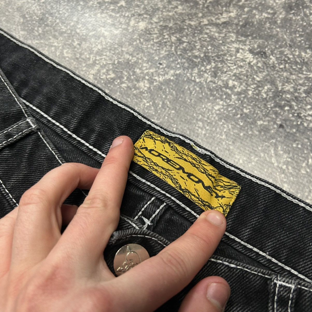 Other Mens Moremoney Big logo Rap Black denim streetwear y2k jeans Size US 32 / EU 48 - 9 Thumbnail