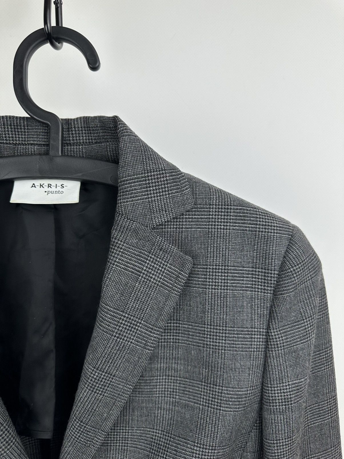 Akris Akris Punto Women's Gray Plaid Skirt Suit Set - US 4 / FR 36 Size S / US 4 / IT 40 - 3 Thumbnail