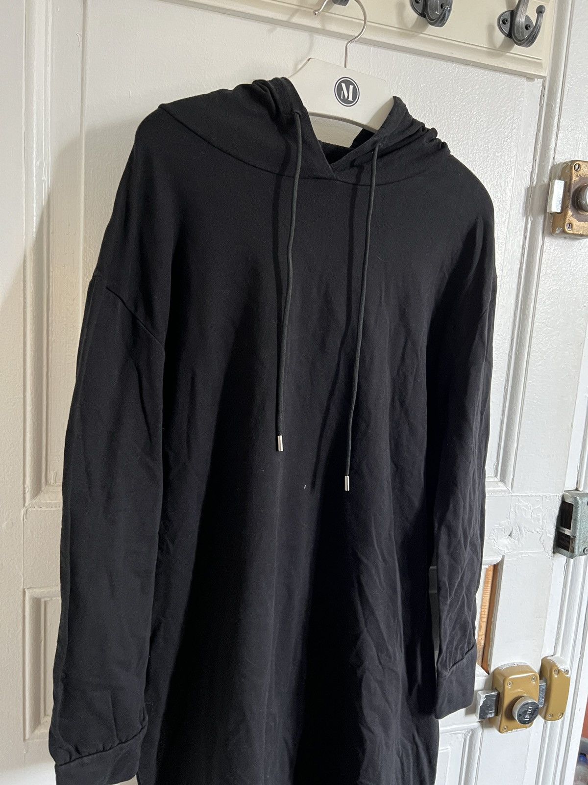 Japanese Brand Y2K Hoodie Dress Black like cdg rick raf jpg yohji 2000s Size US L / EU 52-54 / 3 - 2 Thumbnail