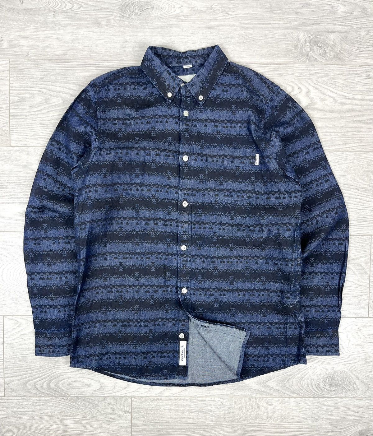Carhartt Carhartt L/S Webb Cotton Stripes Shirt Size US M / EU 48-50 / 2 - 1 Thumbnail
