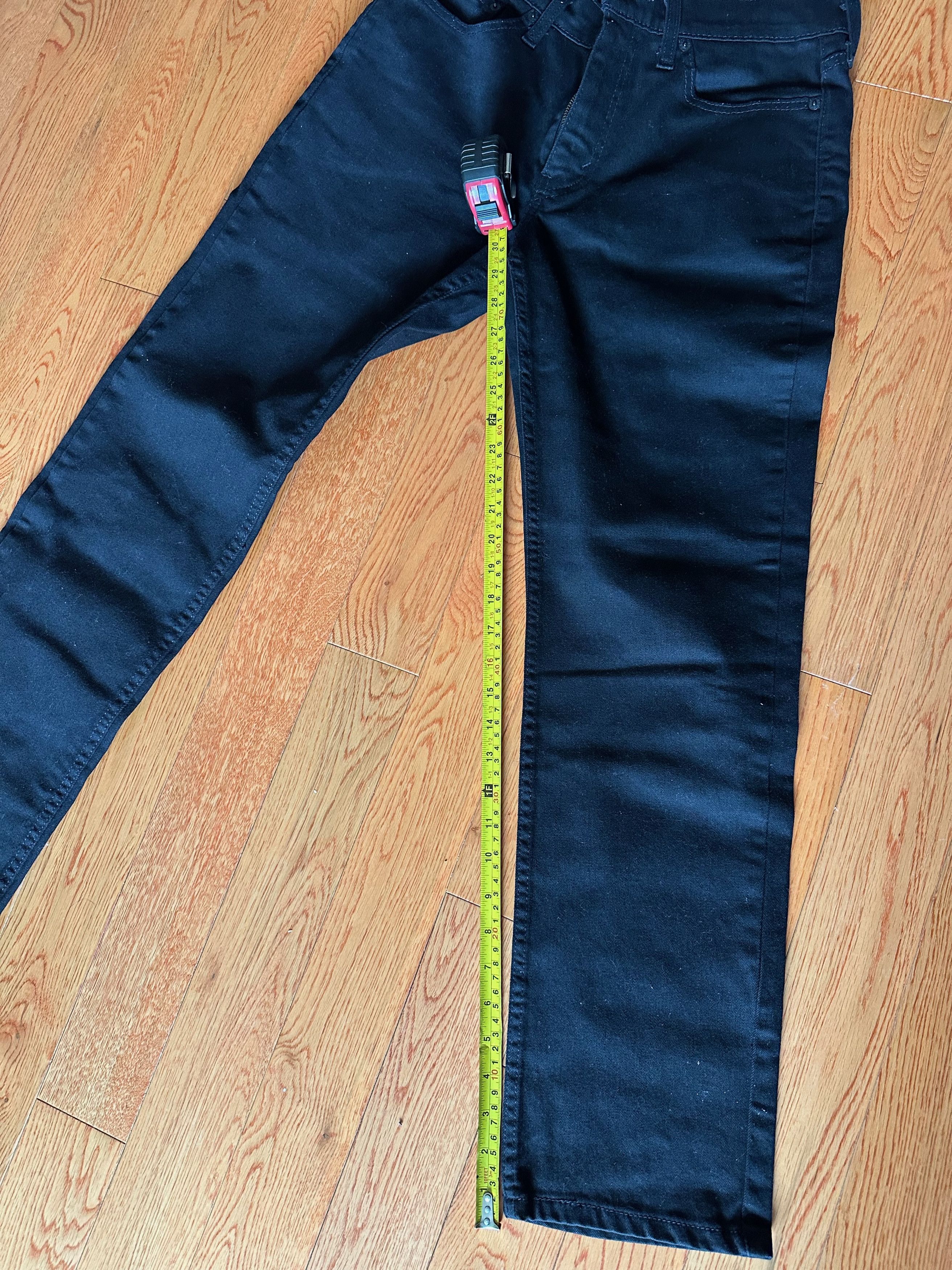 Levi's Levi's 514 Straight Fit Men's Jeans - 30x30 Black Size US 30 / EU 46 - 6 Thumbnail