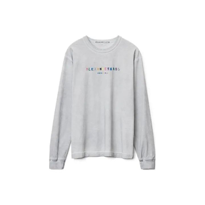 Alexander Wang SS22 Color Logo Long Sleeve Tee 0079