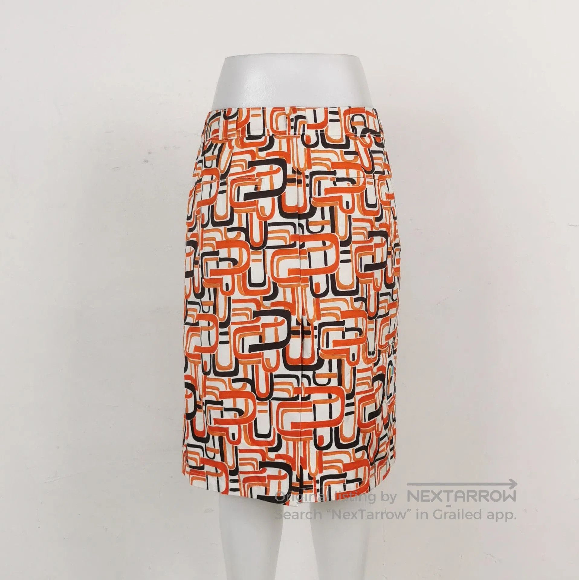 Prada Prada Colorful Cotton Print Skirt . Size 37" - 2 Thumbnail