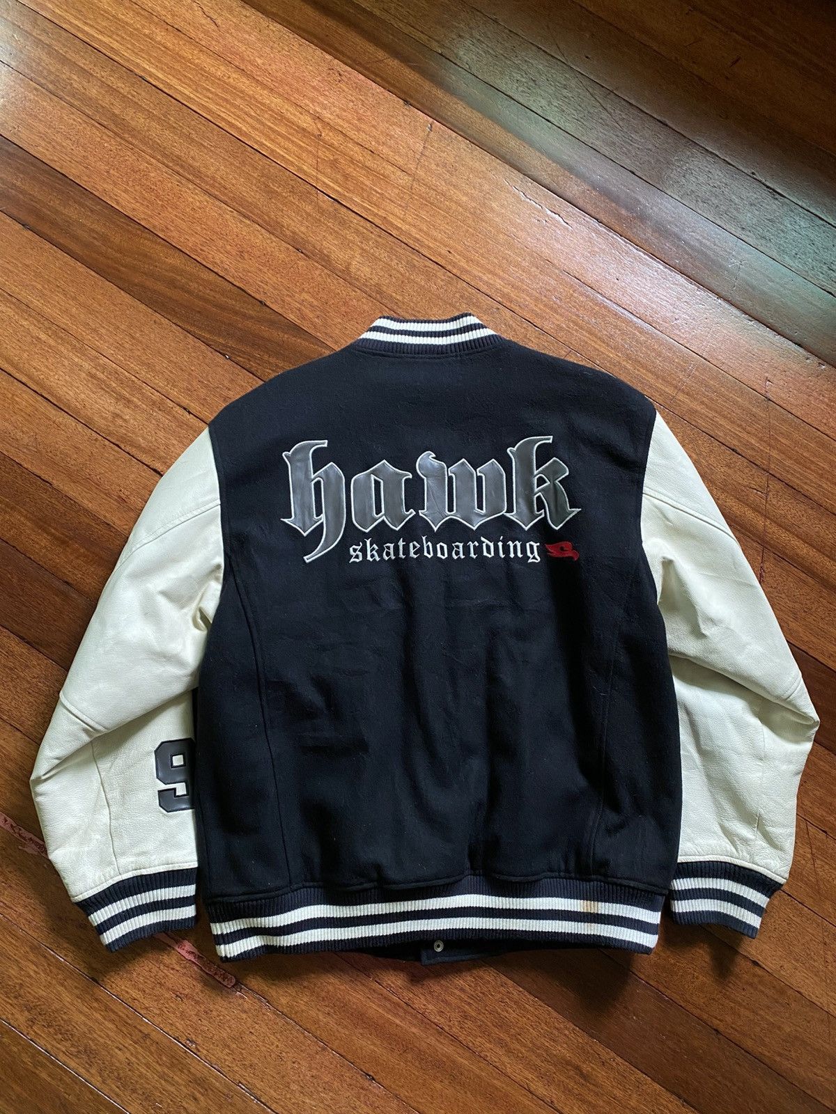 Tony Hawk 90s Tony Hawk- Embroidered Letterman Varsity Jacket Size US L / EU 52-54 / 3 - 2 Thumbnail