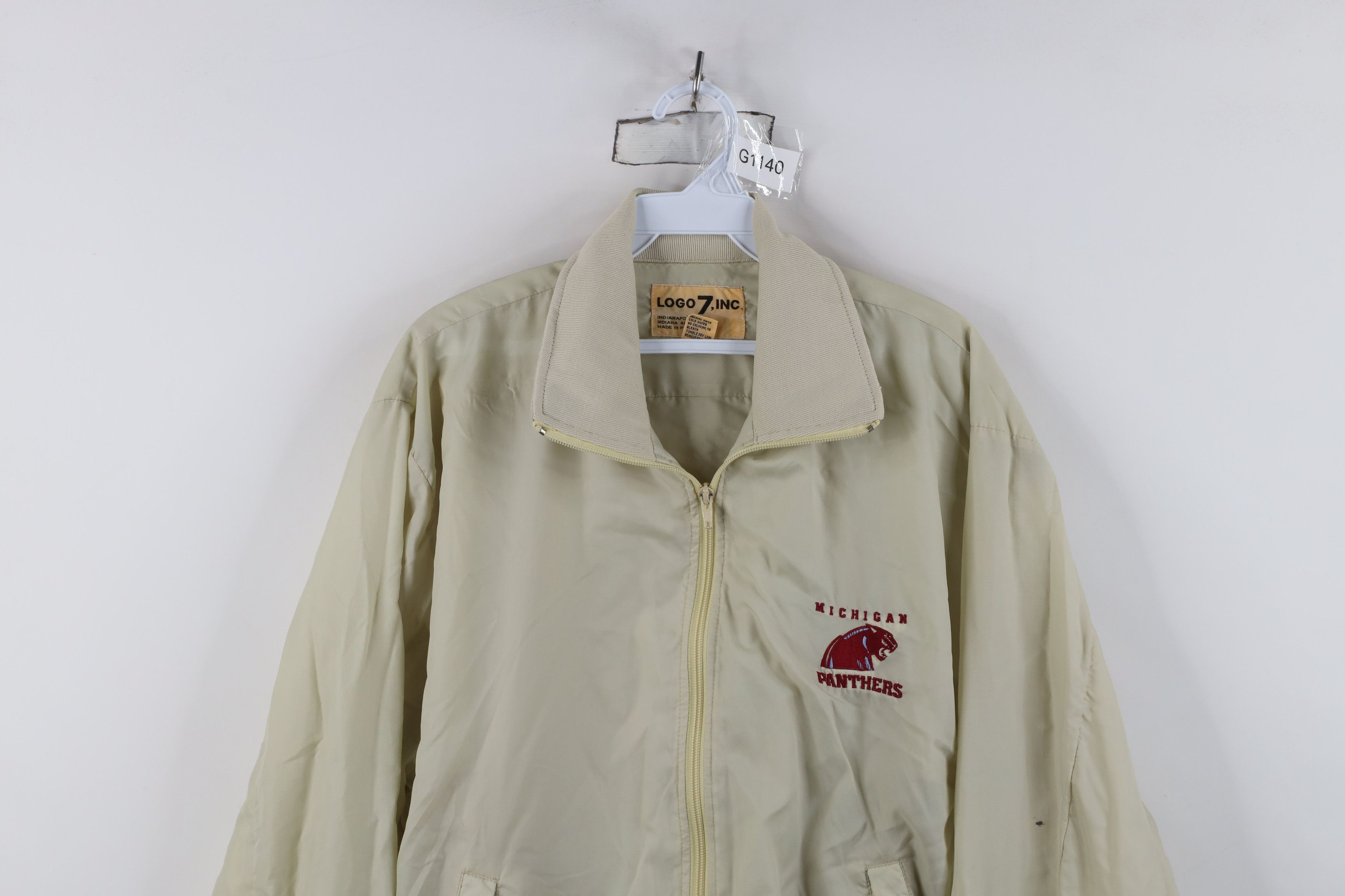 Vintage Vintage 80s Panthers Football Windbreaker Jacket Nylon Size US XL / EU 56 / 4 - 2 Thumbnail