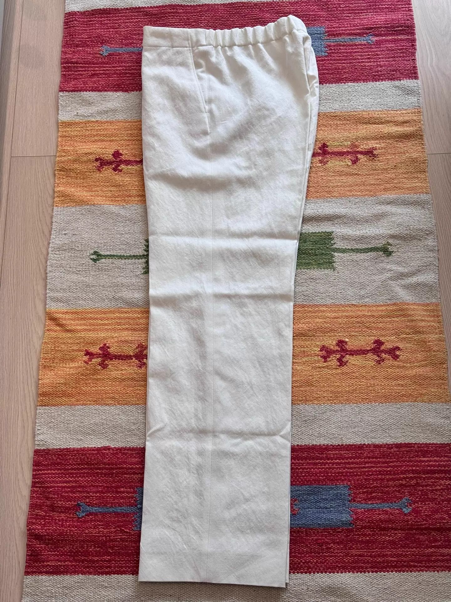 Auralee AURALEE Wool Cotton Linen Off White Drawstring Pants Size 25" / US 0 / IT 36 - 5 Thumbnail