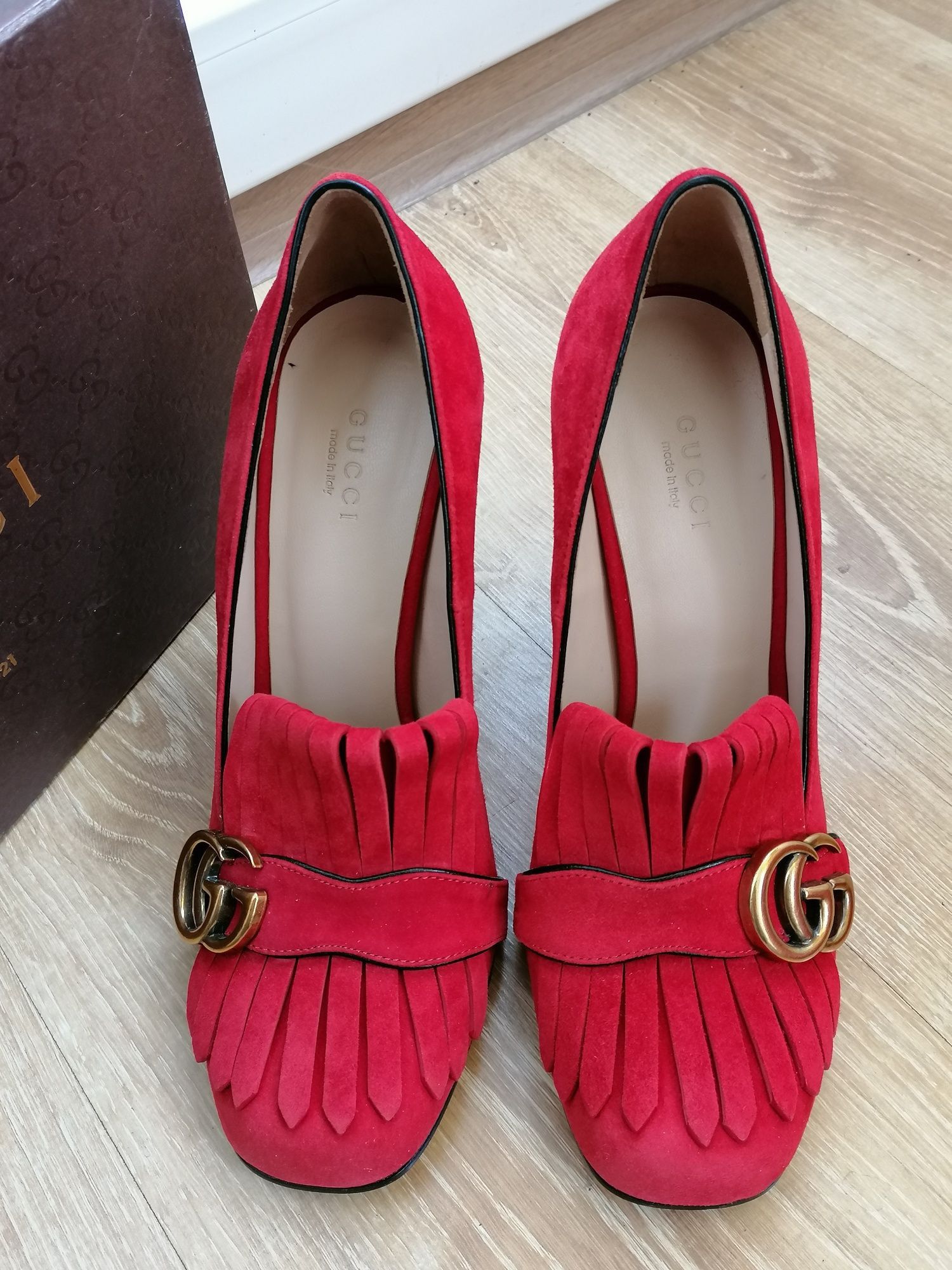 Gucci Gucci Red Heels 👠 Size US 10 / IT 40 - 3 Thumbnail
