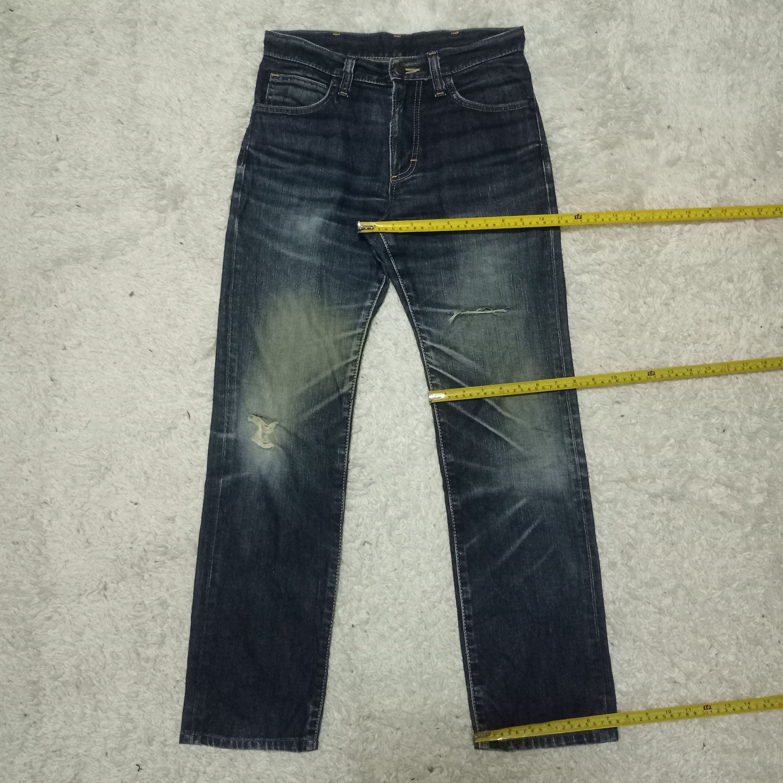 Vintage Wrangler Indigo Mud Wash Distressed Jeans 29x29