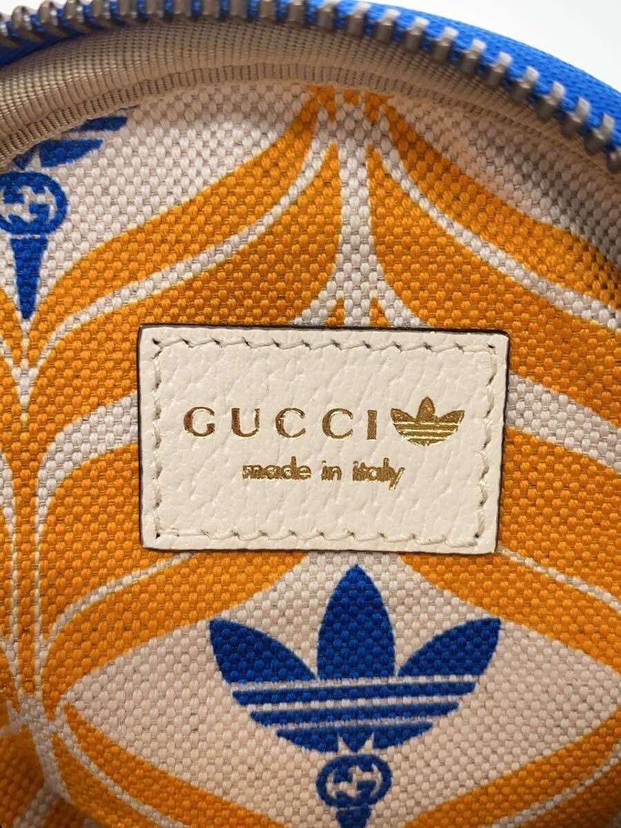 Gucci Gucci x adidas Leather Coin Case Blue Size ONE SIZE - 3 Thumbnail