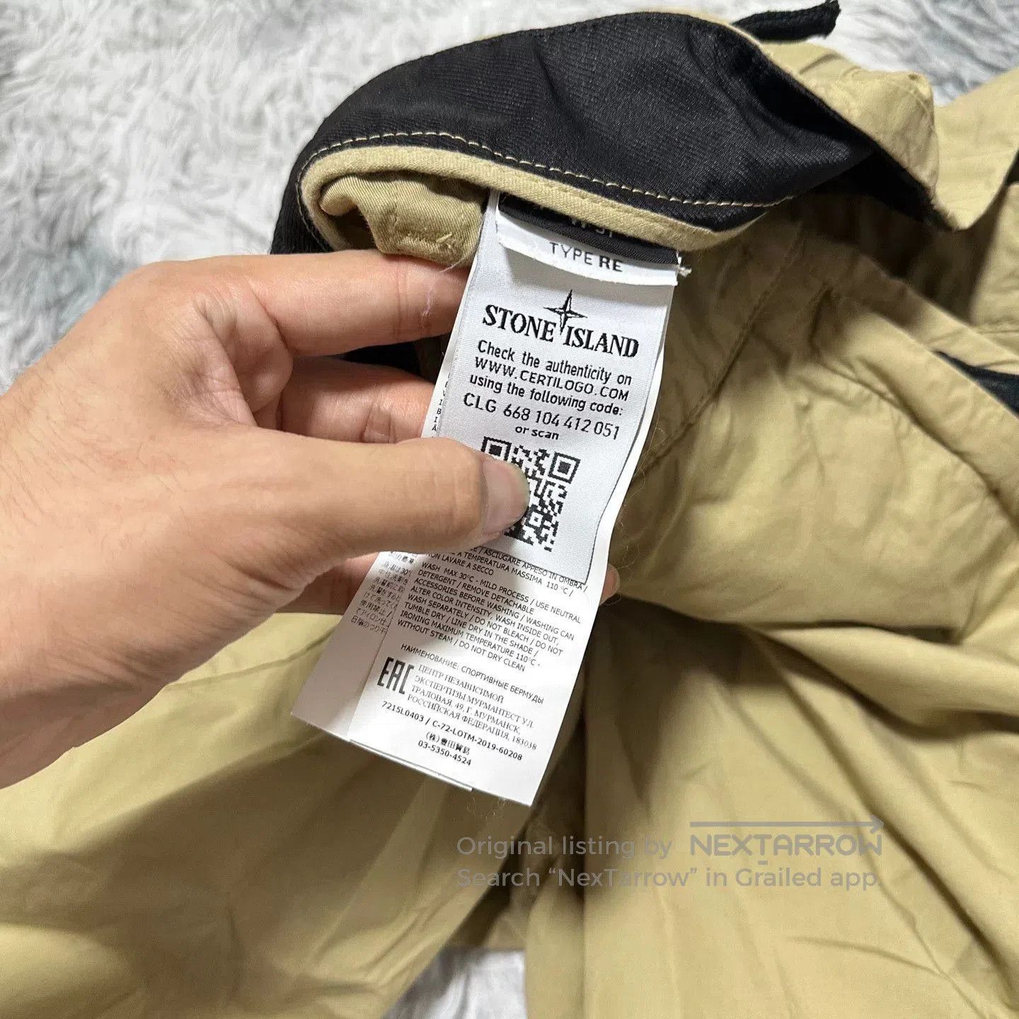 Stone Island khaki cargo shorts by stone island. Size US 31 - 6 Thumbnail