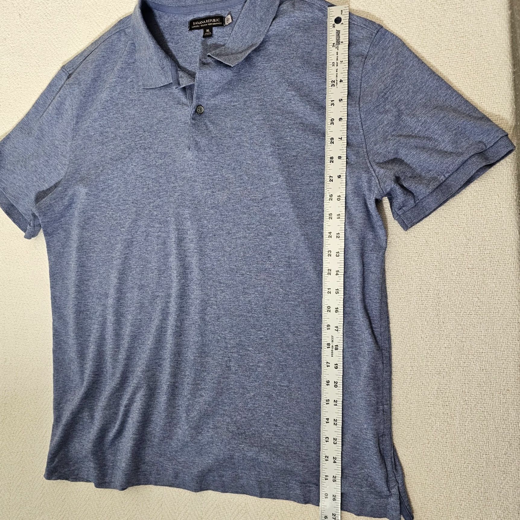 Banana Republic BANANA REPUBLIC Luxury Touch Polo Shirt Adult XL Blue Short Sleeve Casual Mens Size US XL / EU 56 / 4 - 4 Thumbnail