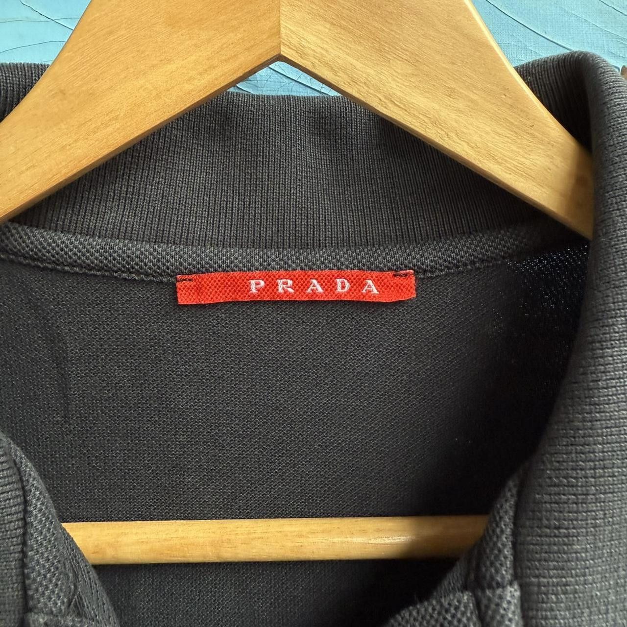 Prada Polo Shirt Logo Navy