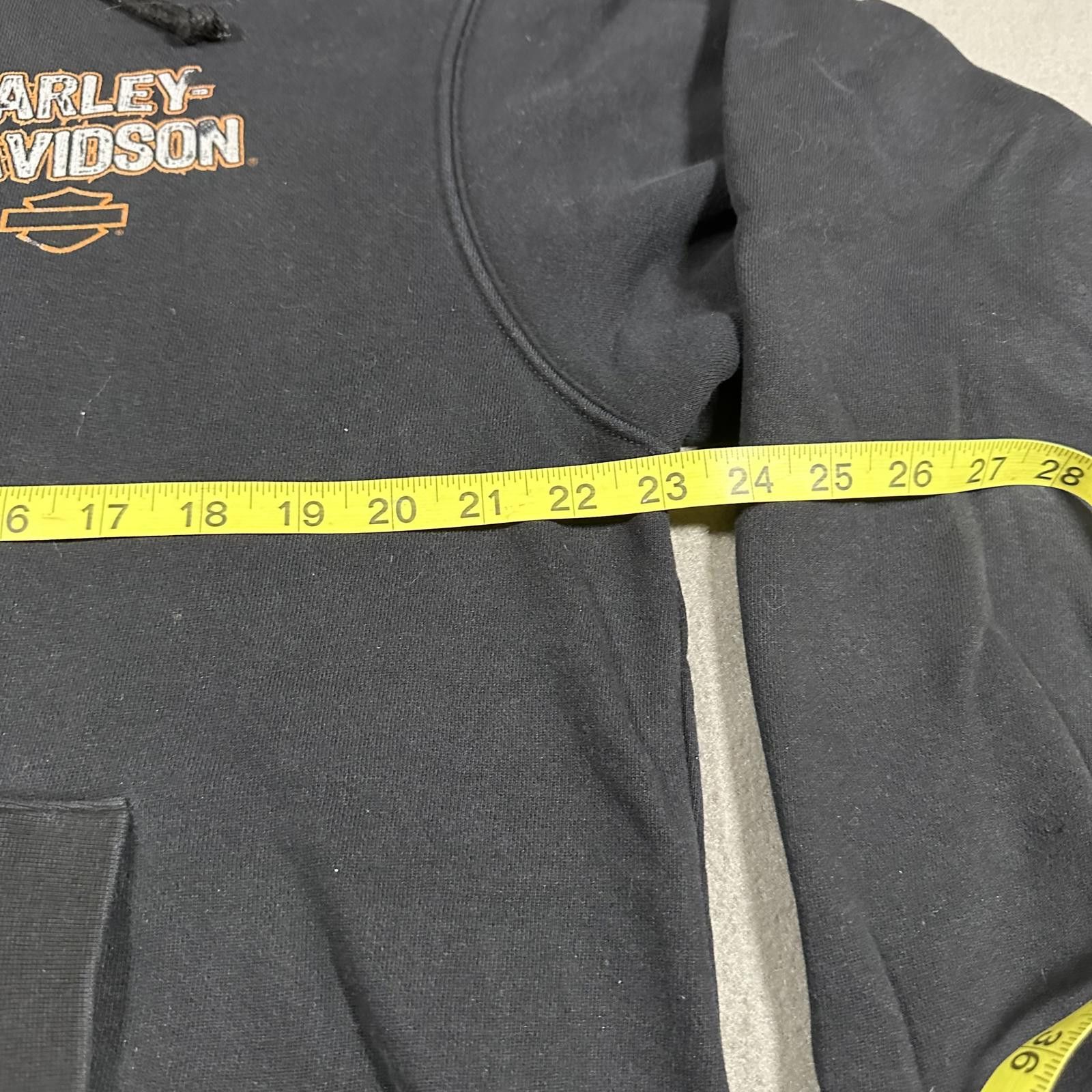 Harley Davidson Harley Davidson quarter zip hoodie faded black graphic Size US XL / EU 56 / 4 - 8 Thumbnail