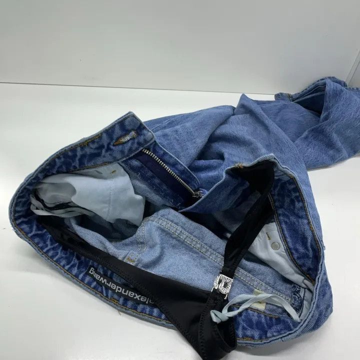 Alexander Wang Alexander Wang Asymmetrical Flare Bikini Layered Jeans - Size 25" / US 0 / IT 36 - 4 Thumbnail