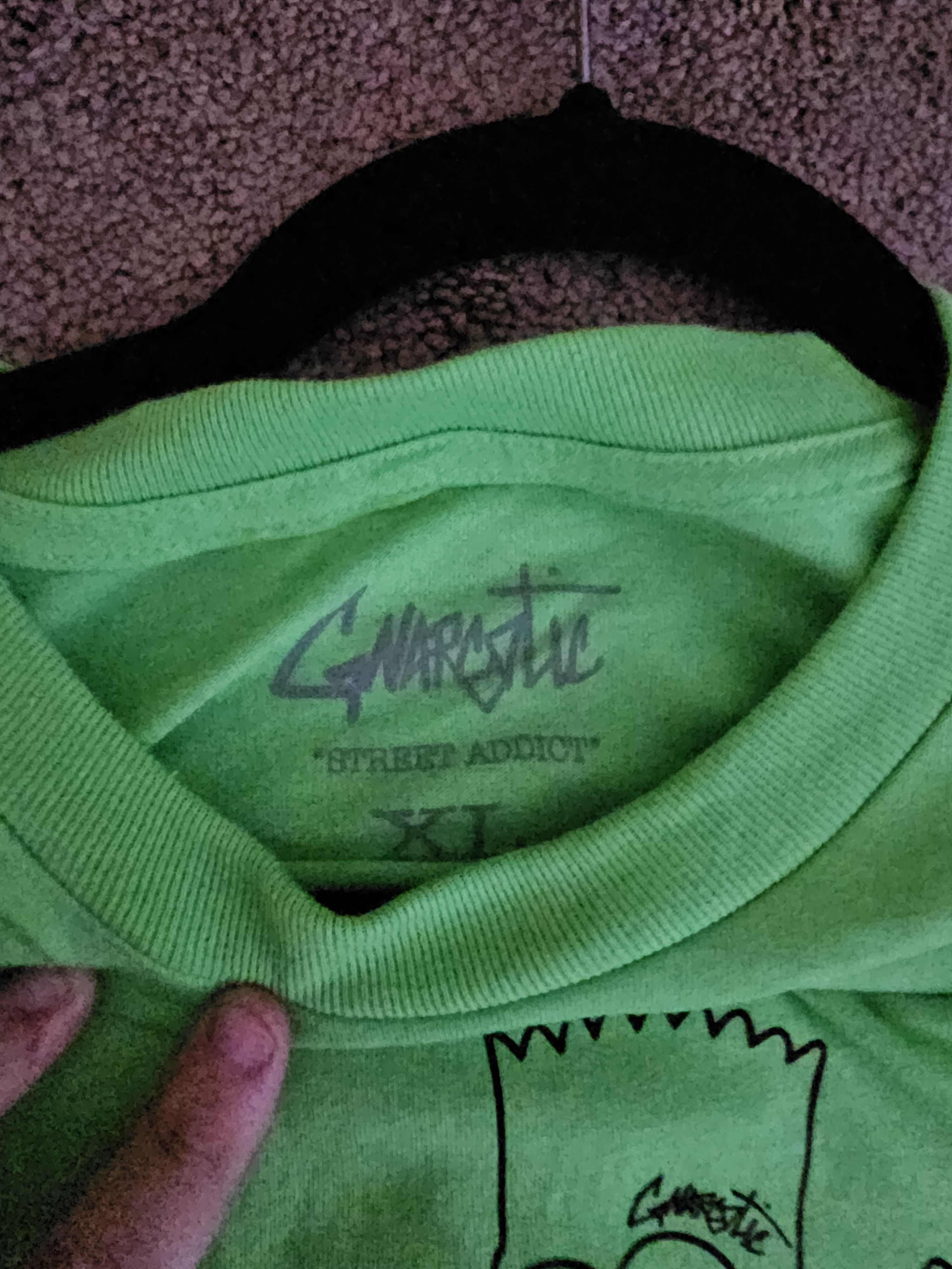 Gnarcotic Gnarcotic Bart Tee - Green Size US XL / EU 56 / 4 - 2 Thumbnail