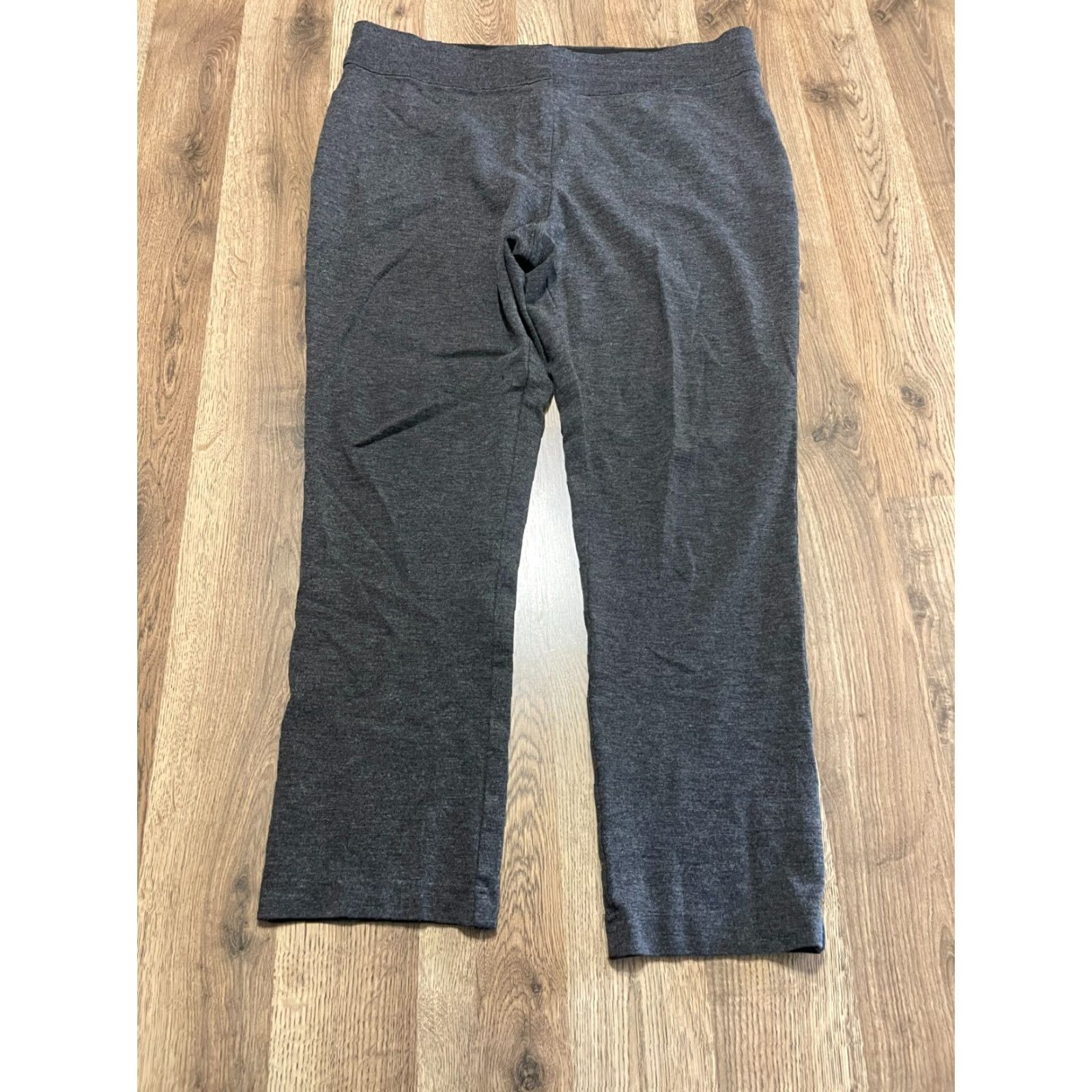 Laura Ashley Laura Ashley Pants Women's 12P Petite Gray Pull On Cropped Straight 25.5 In Inseam Girls? Size 34" / US 12 / IT 48 - 2 Thumbnail