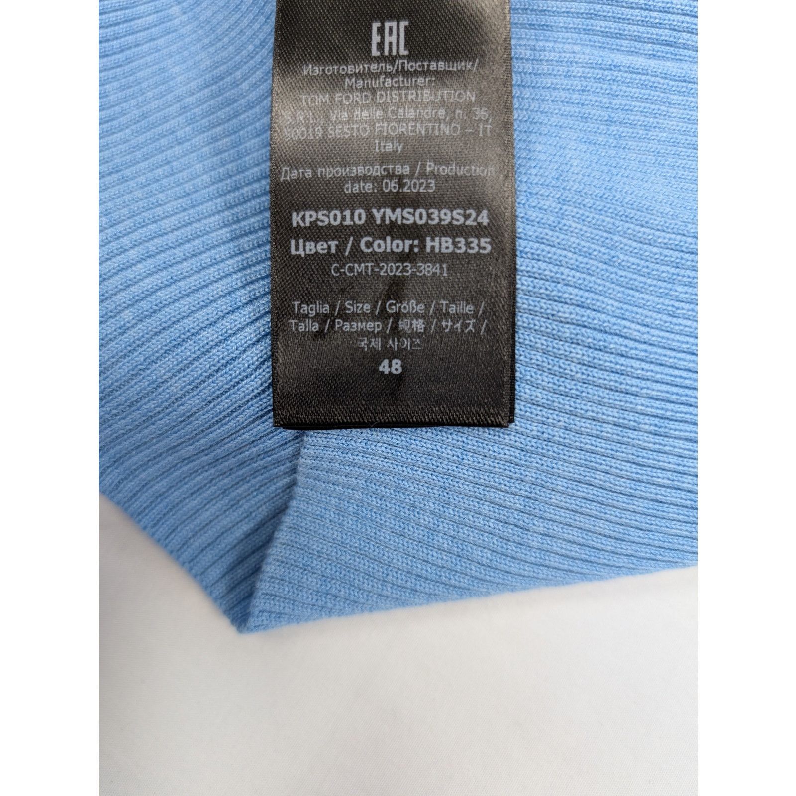 Tom Ford o1rshd1 Knit Polo in Blue Size US M / EU 48-50 / 2 - 15 Thumbnail