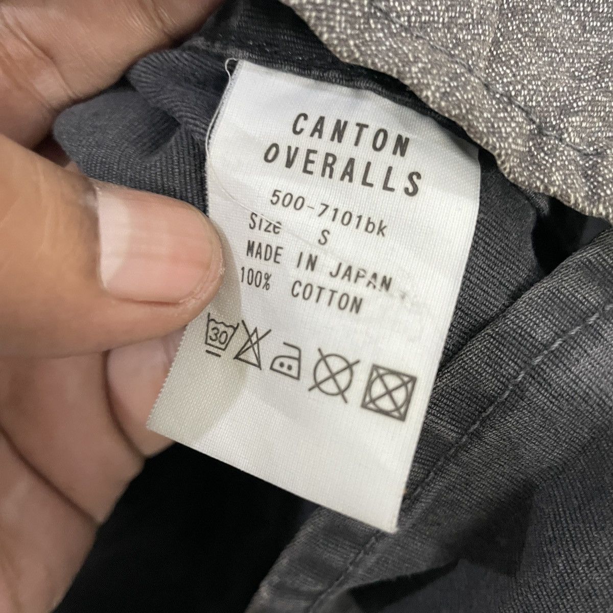 Japanese Brand Vintge Canton Overall Patchwork Workwear Jacket Size US S / EU 44-46 / 1 - 7 Thumbnail