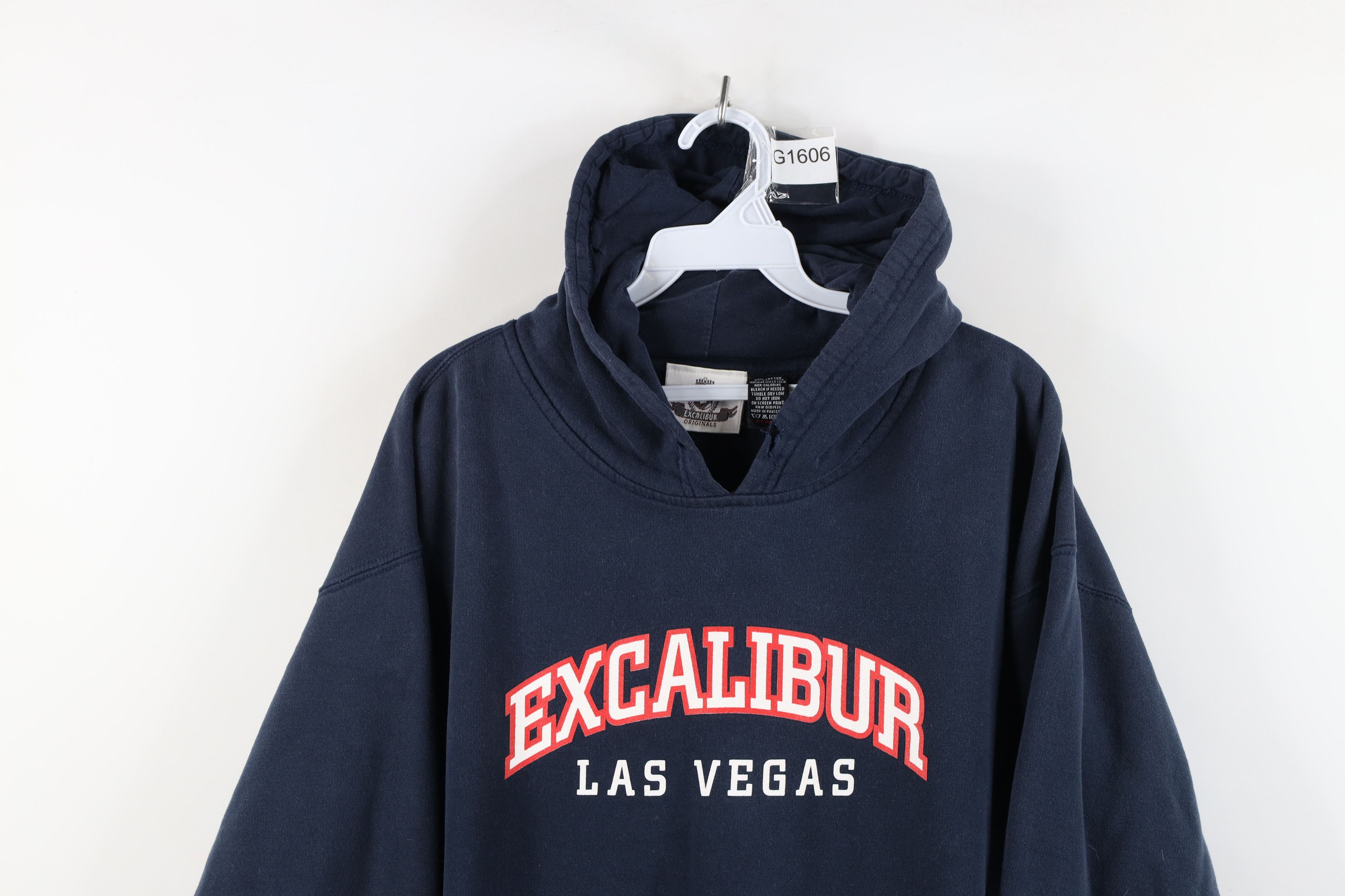Vintage Vintage 90s Spell Out Excalibur Las Vegas Hoodie Sweatshirt Size US XL / EU 56 / 4 - 2 Thumbnail