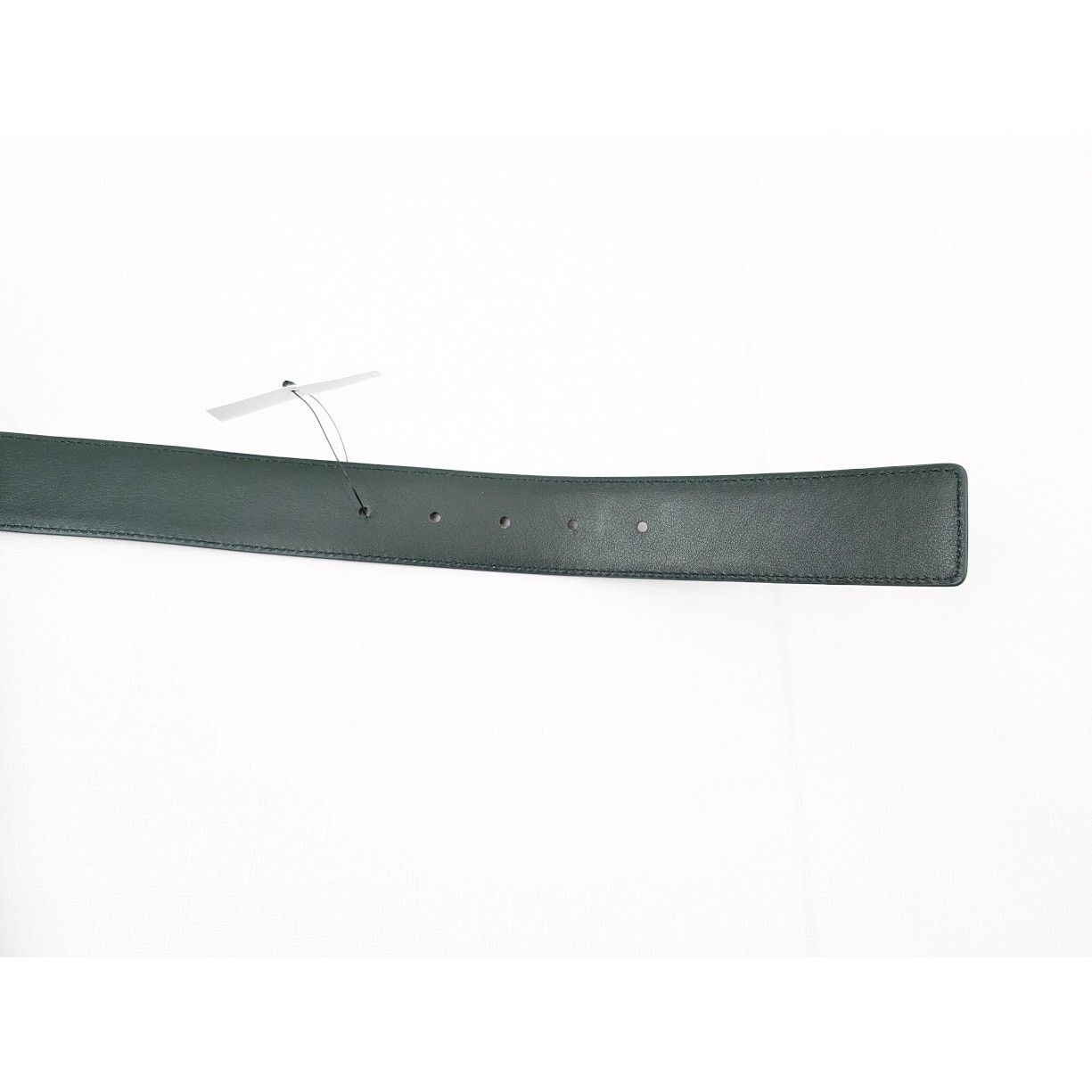 Bottega Veneta o1rshd1 Size: 90 / Struzzo/Light Calf Belt in Pine Green Size ONE SIZE - 8 Thumbnail