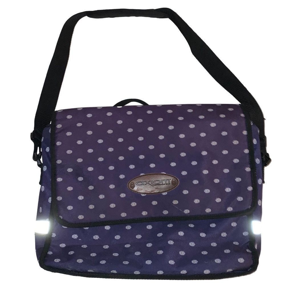 Axiom Performance Gear Purple White Pattern Messenger Bag, Women's