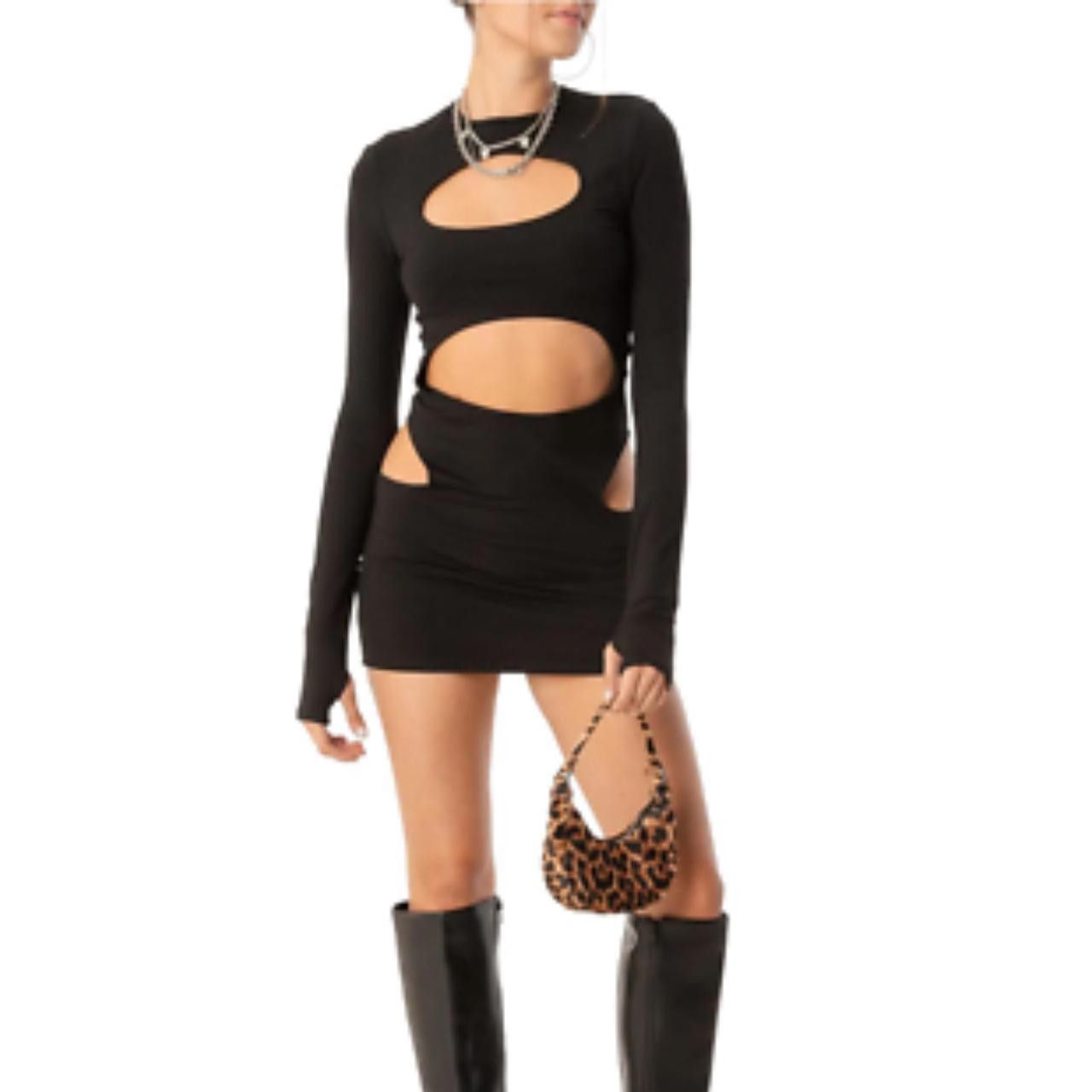 Designer maddy from euphoria inspired black cutout mini dress🖤 Size S / US 4 / IT 40 - 1 Thumbnail