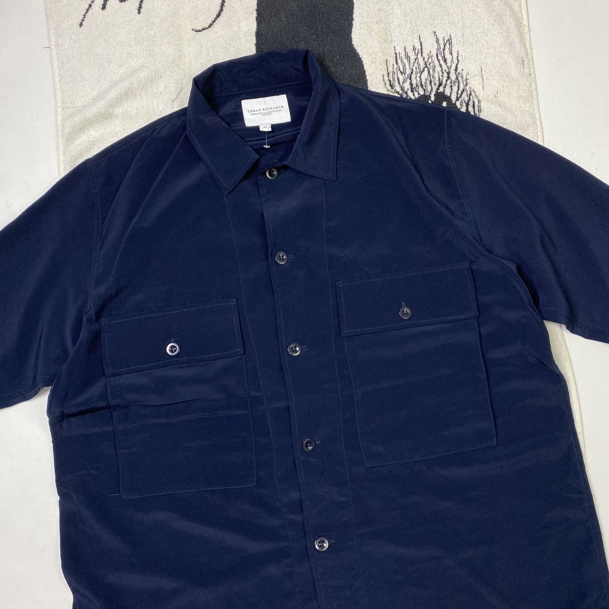 URBAN RESEARCH DOORS Vintage Urban Research Big pocket button ups shirt Size US M / EU 48-50 / 2 - 2 Thumbnail