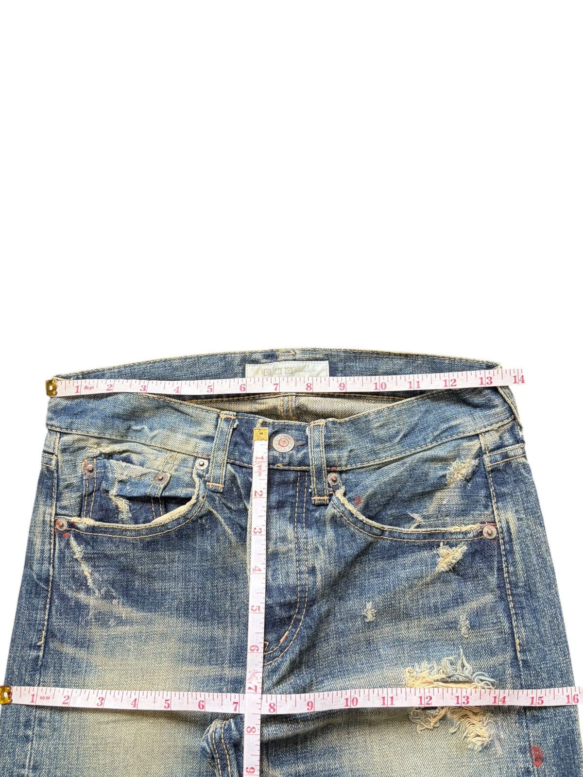 Edwin Vintage Domingo Mud Wash Distressed Jeans Size 27" / US 4 / IT 40 - 6 Thumbnail