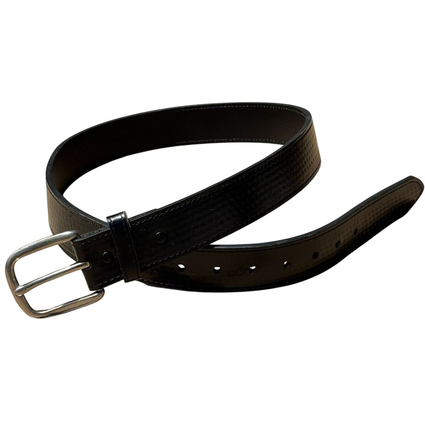 Other Vintage Black Leather Men's Belt Size ONE SIZE - 2 Thumbnail