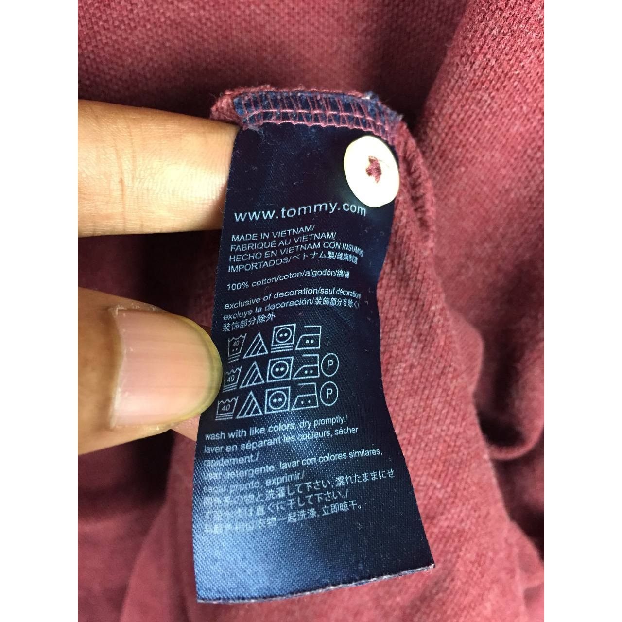 Tommy Hilfiger × Vintage Tommy Hilfiger Small Logo Classic Fit Longsleeve Polo Tee Size US XL / EU 56 / 4 - 9 Thumbnail