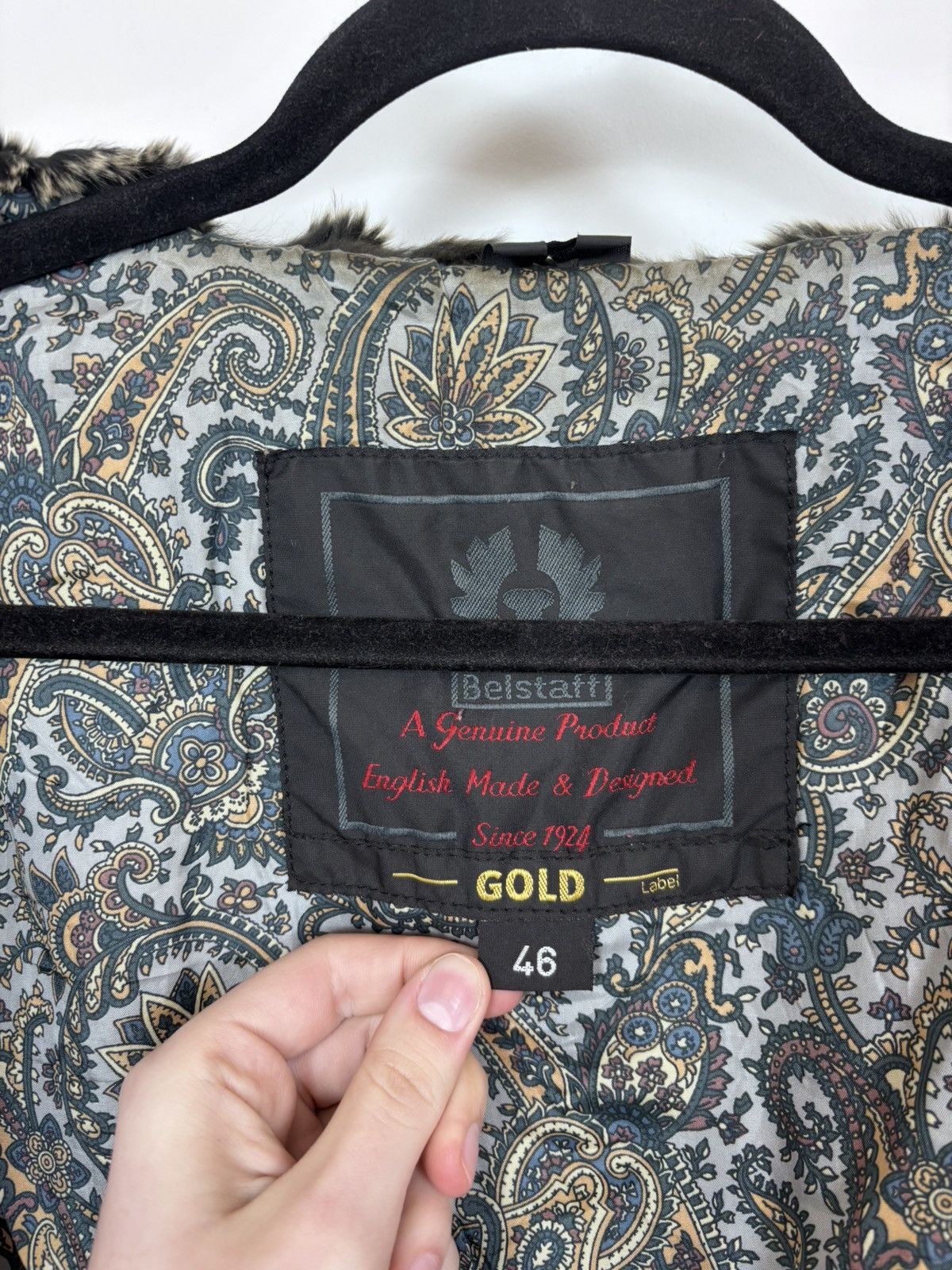 Belstaff Belstaff Gold Label Women’s Black Waxed Jacket Fur Trim Size L / US 10 / IT 46 - 17 Thumbnail