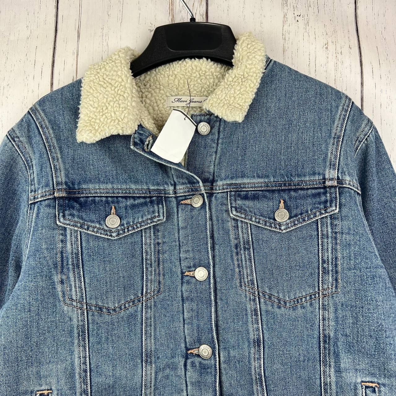 Mavi Mavi Small Classic Fit Stretchable Faux Fur Sherpa Jacket Size S / US 4 / IT 40 - 3 Thumbnail