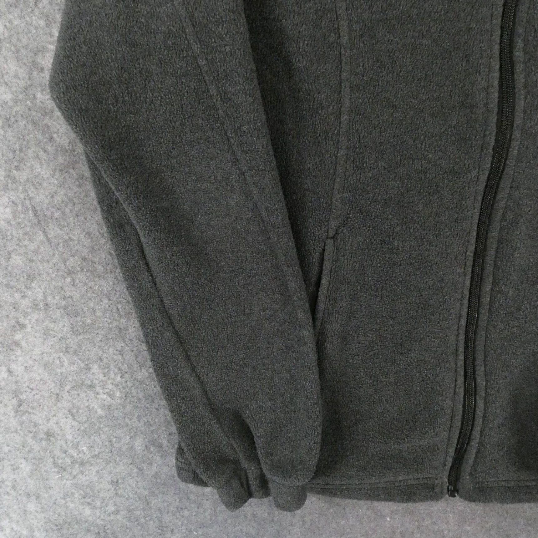 Logo 7 Columbia Jacket Womens Medium Dark Gray Zip Up Fleece Pockets w Logo Size M / US 6-8 / IT 42-44 - 4 Thumbnail