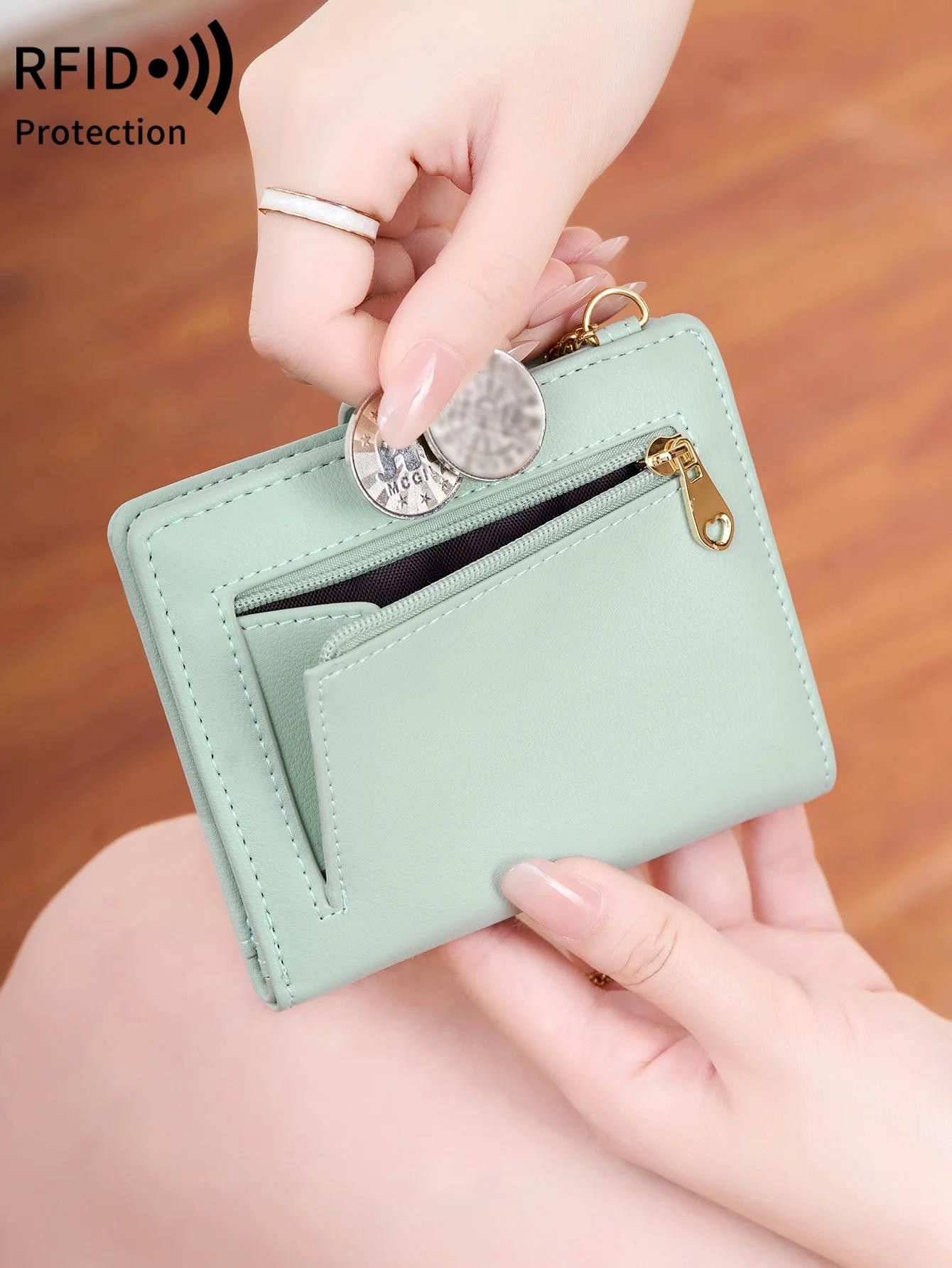 Other Ultra Thin RFID Womens Bifold Wallet Card Holder Size ONE SIZE - 4 Thumbnail