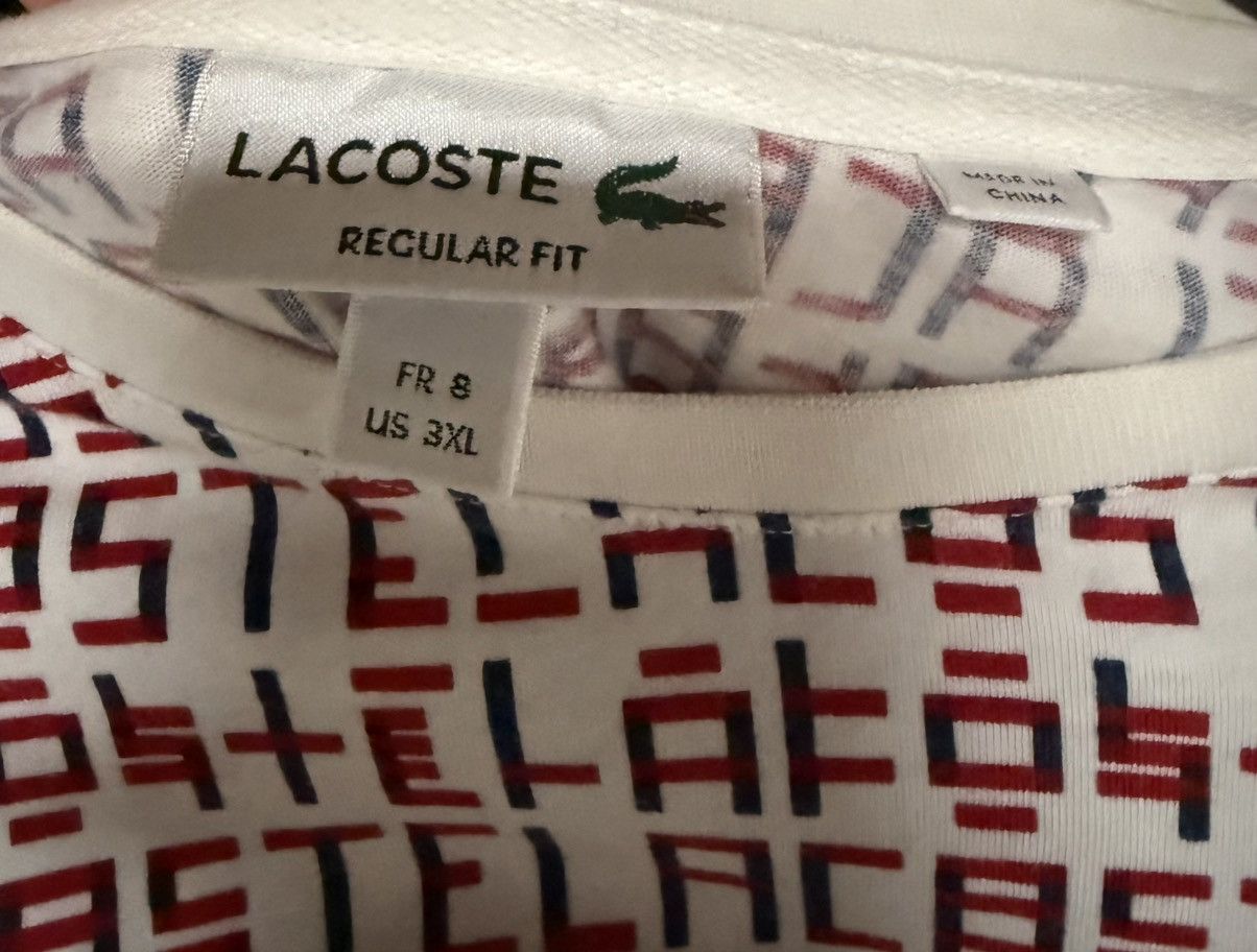 Lacoste Lacoste graphic tee Size US XXL / EU 58 / 5 - 2 Thumbnail